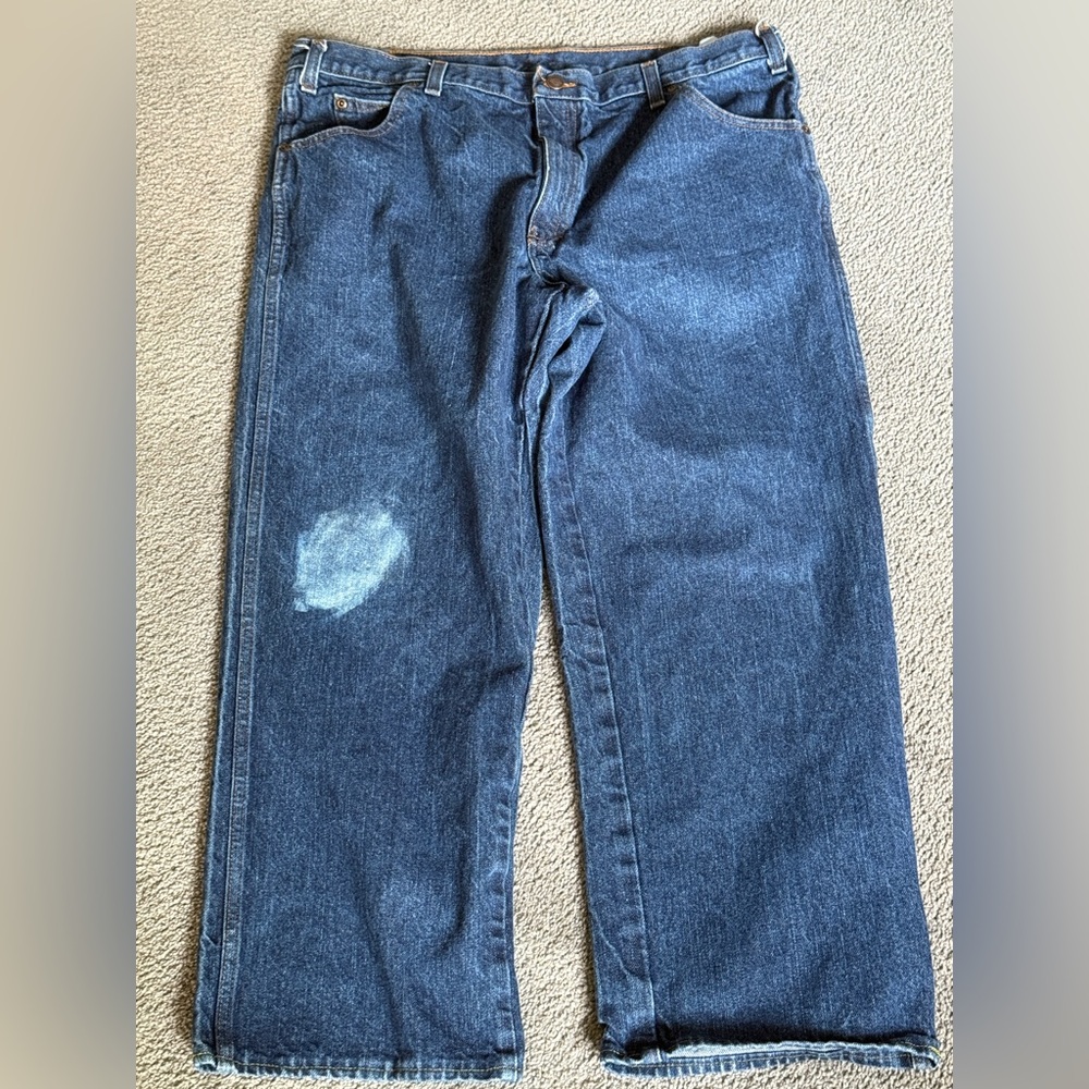Dickies Heavy Duty Work Jeans! (CALL OUT: Paint stain right knee) Size 38X36